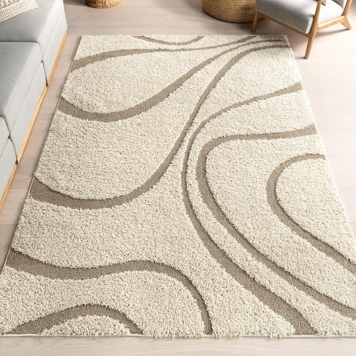 nuLOOM Carolyn Modern Shag Area Rug - 2x3 Accent Shag Rug