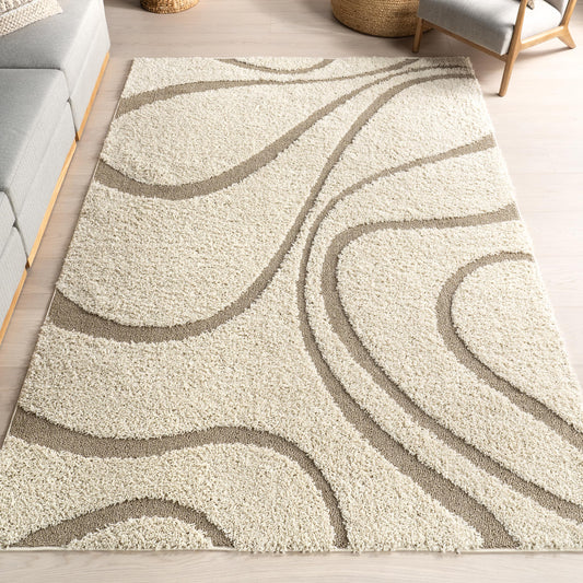 nuLOOM Carolyn Modern Shag Area Rug - 2x3 Accent Shag Rug