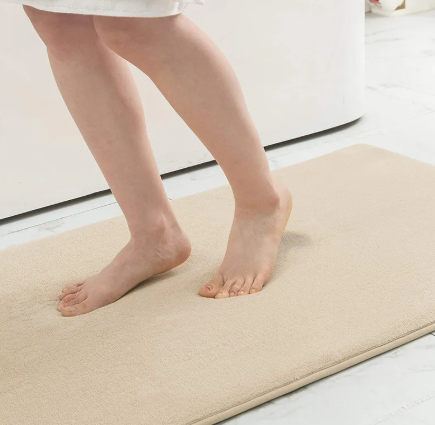 Limestoneshop memory foam rug with soft, plush surface and thick cushioning for comfort and style in home décor.