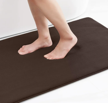 Soft memory foam rug from Limestoneshop with plush texture, perfect for adding comfort and style to living spaces.