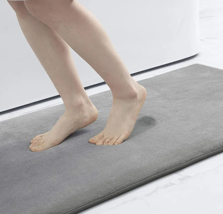 Limestoneshop memory foam rug with soft, plush surface and thick cushioning for comfort and style in home decor