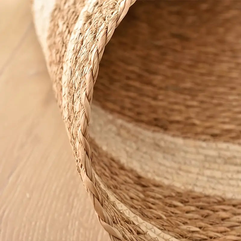 Nordic style woven carpet by Limestoneshop, ideal for home and bedroom decor, featuring a soft, textured woven design.